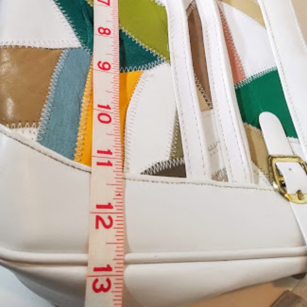 Totally 80's Patch Geometric Pattern Purse - image 5